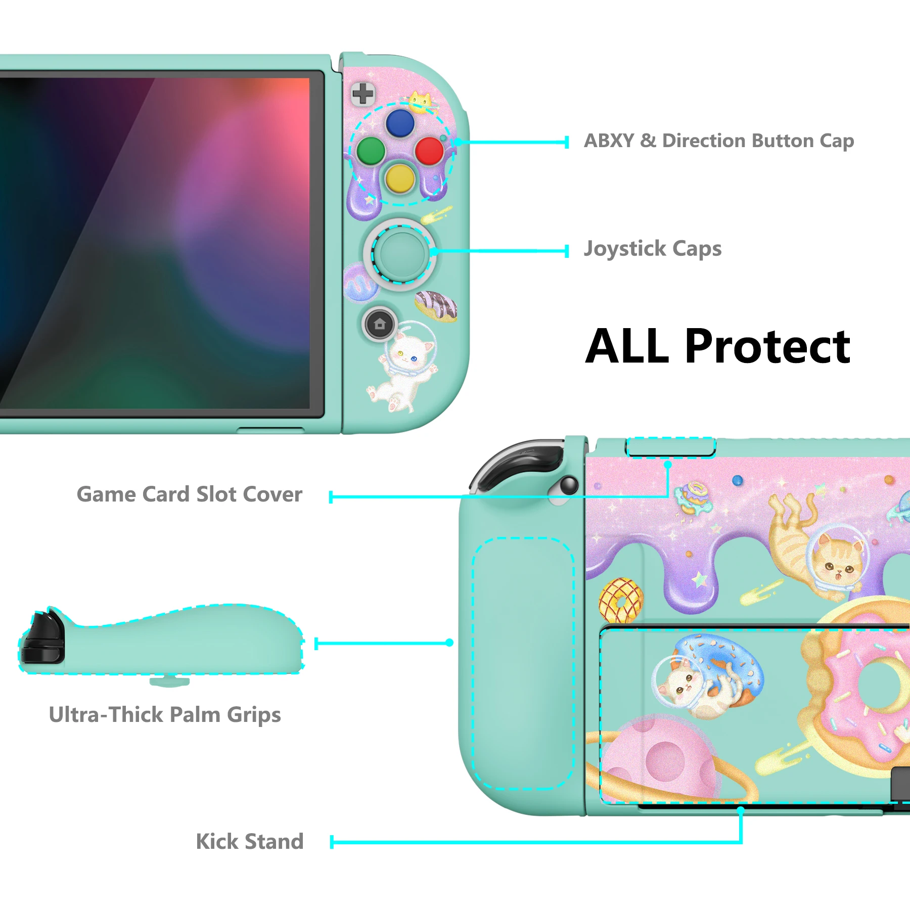 PlayVital Coque de Protection pour Nintendo Switch Lite Console