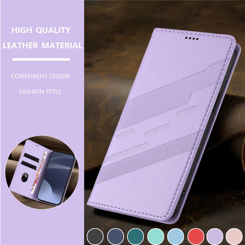 Luxury Flip Phone Case - Leather Wallet Cover