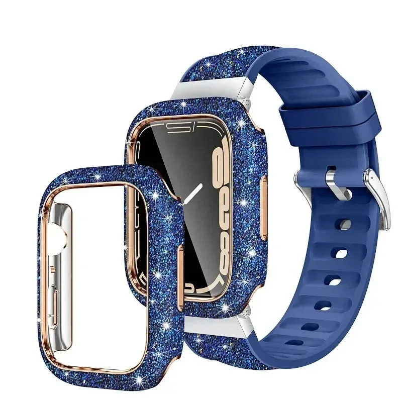 Women's Crystal Diamond Protective Watch Case with Screen Glass