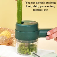 4 IN 1 Electric Food Processor Hand held Tornado Multifunctional Vegetable Cutter USB Charge Wireless Garlic Chopper Food Mixer 2
