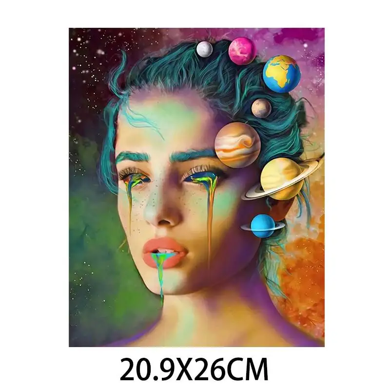 의류용 패션 패치, 미적 소녀 DIY 열 스티커, 꽃 레이디 열 전달 패치, 다리미