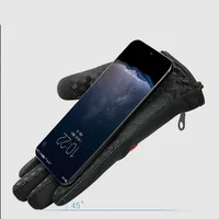 Men's Cycling Gloves Winter Touchscreen Warm Women Bicycle Gym Outdoor Driving Motorcycle Waterproof Thermal Non-Slip Gloves 2