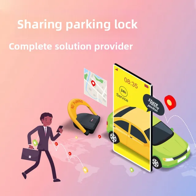 Intelligent Remote Control Parking Lock Bluetooth + Remote Control Anti-collision Parking Lock Induction Parking Lock 4