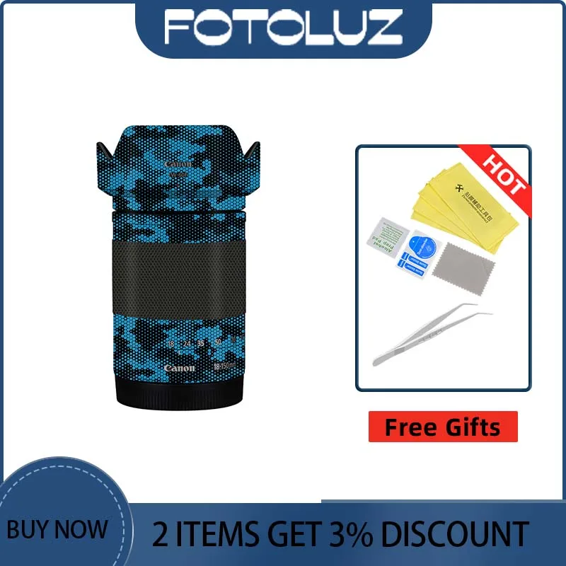 

Наклейка на корпус камеры, пленка против царапин 18150f3. 56,3, защитный чехол для Canon EFM18-150F3.5-6.3 STM 18-150 мм