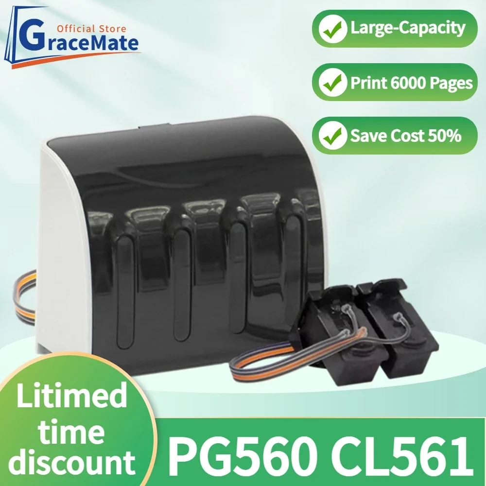 

PG560 CL561 Remanufactured Replacement Ink Cartridge ciss ink tank kit for Canon PIXMA TS5350 TS7450 TS5351 TS5352 TS5353 TS7451