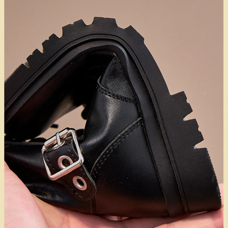 Girls Leather Short Boots Autumn Winter Fashion