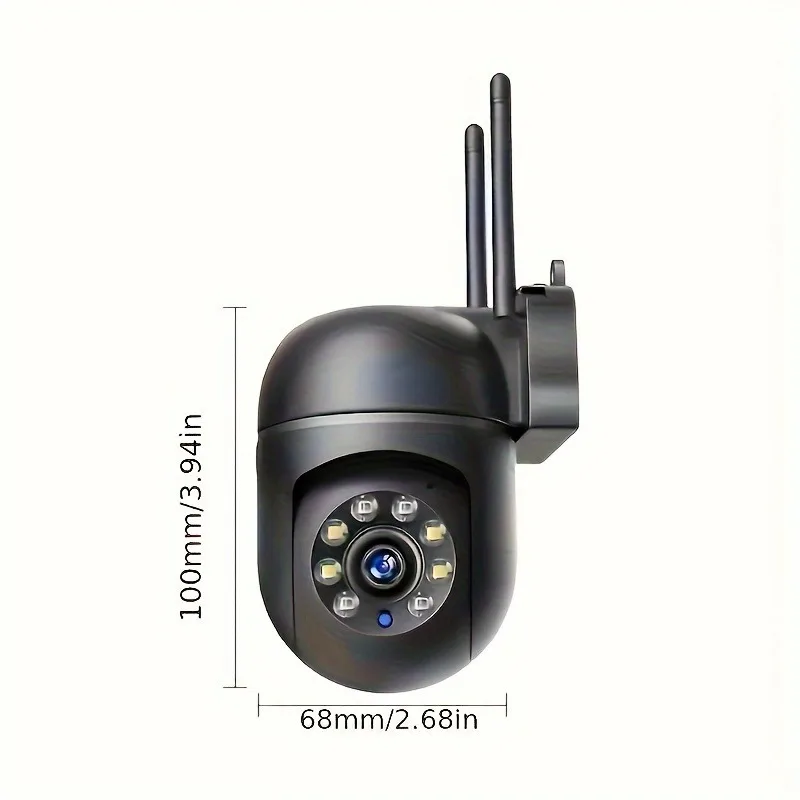 Wireless Outdoor Security Camera with AI Tracking