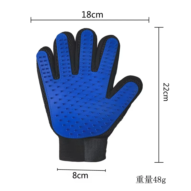 Pet Jerking Gloves Dehairing De-fluffing Jerking Cat Rubber Gloves Pet Supplies Cat Bathing Cleaning Tools Glove