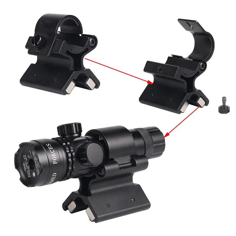 Dia 25.4/30mm Flashlights Strong Magnet Mount for Riflescope Laser Torches Magnetic X Holder 20mm Rail Mounting Fixed Bracket 5
