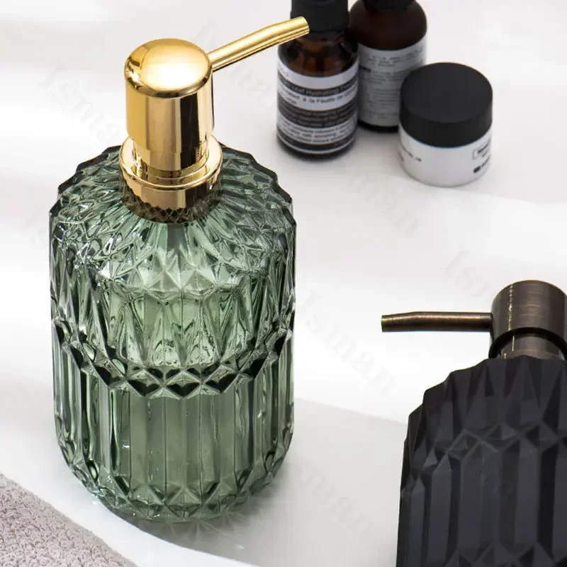 Nordic Style Soap Bottle Soap Dispenser Thickened Glass Bottles Shampoo Shower Gel Press Bottle Bathroom Decoration Accessories soap dispenser,shampoo dispenser,soap dispenser bottle
