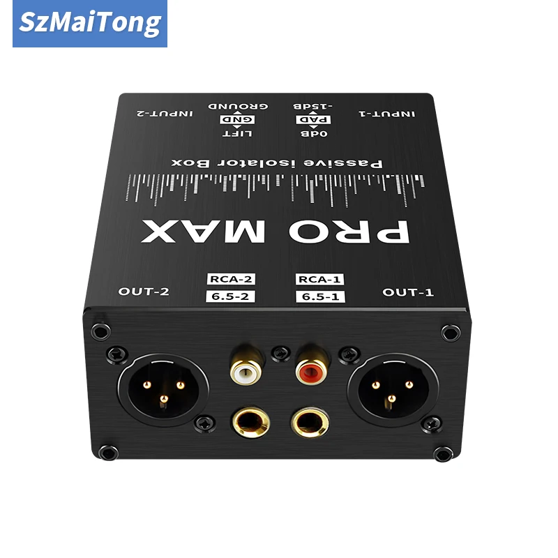 Isolateur Audio, réduction du bruit, boîtier de terre DI 6.35 au canon, carte son stéréo pour guitare électrique agricole, affichage de l'élimination du bruit