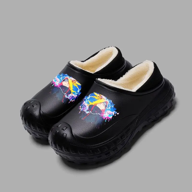 Naruto Neue Winter Paar EVA Rutschfeste Baumwollschuhe Cartoon Anime Student Wasserdichte Reifensohle Schmutzabweisende Baumwollhausschuhe – Detail 6