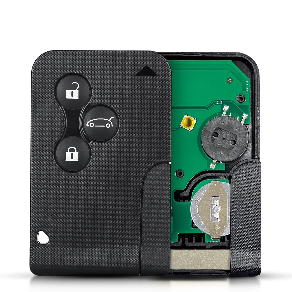 Telecomando Chiave Auto 3 Pulsanti Per Renault Mégane, Scénic, Clio | 433 MHz Chip PCF7947 | Completo Di Circuito