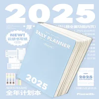 Planwith 2025 Annual Plan Schedule Notebook,Annual Calendar Work plan Time Agenda Management Efficiency Manual Office Supplies 2