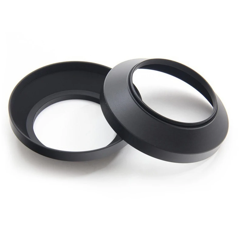 Durable Metal Wide Angle Lens Hood for DSLR Camera Protection