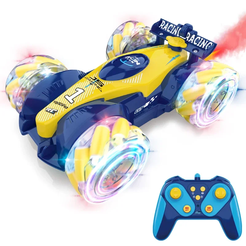 4Wd Rc Car Toy 2.4G Radio Remote Control Cars Rc Watch Gesture Sensor Rotation Twist Stunt Drift Vehicle Toy for Children Kids