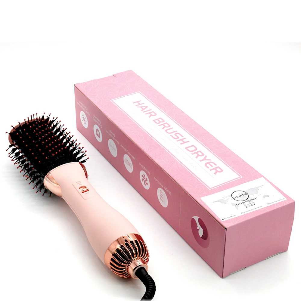 LISAPRO One-Step Hot Air Brush 2.0 Soft Touch Pink Hair Dryer Brush  Multifunctional Hair Styler Tool 3 IN 1 Blow Dryer Comb - AliExpress