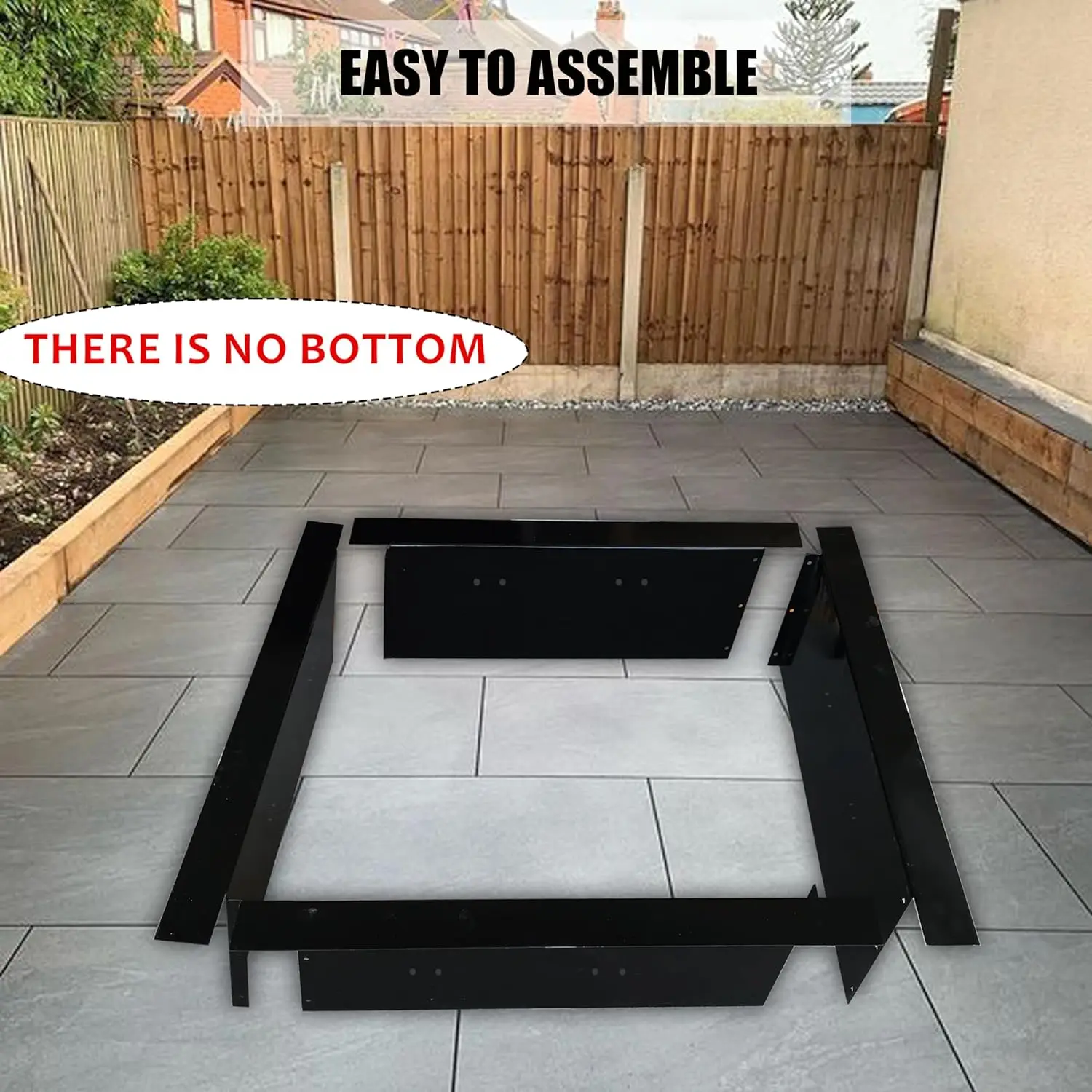 Smokeless fire pit ring inserted square type 29 "outer diameter and 25" inner diameter 2MM smokeless bonfire liner with vent