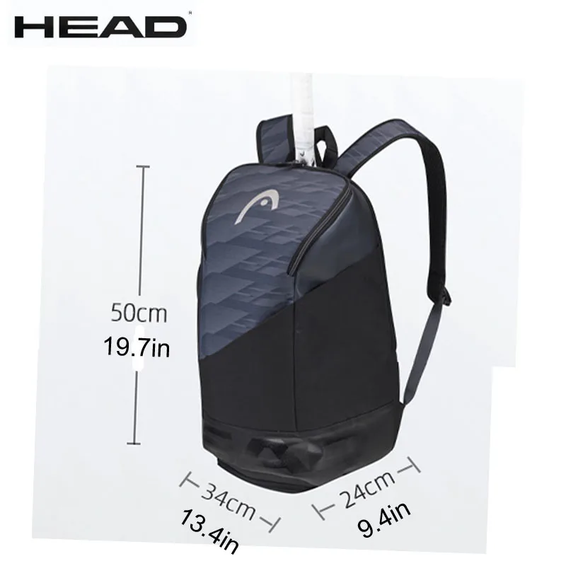 

2022 Summer Djokovic Same Model HEAD Tennis Bag Portable Shoes Warehouse Tenis Backpack 75% Polyester 25% PU Tennis Shoulder Bag