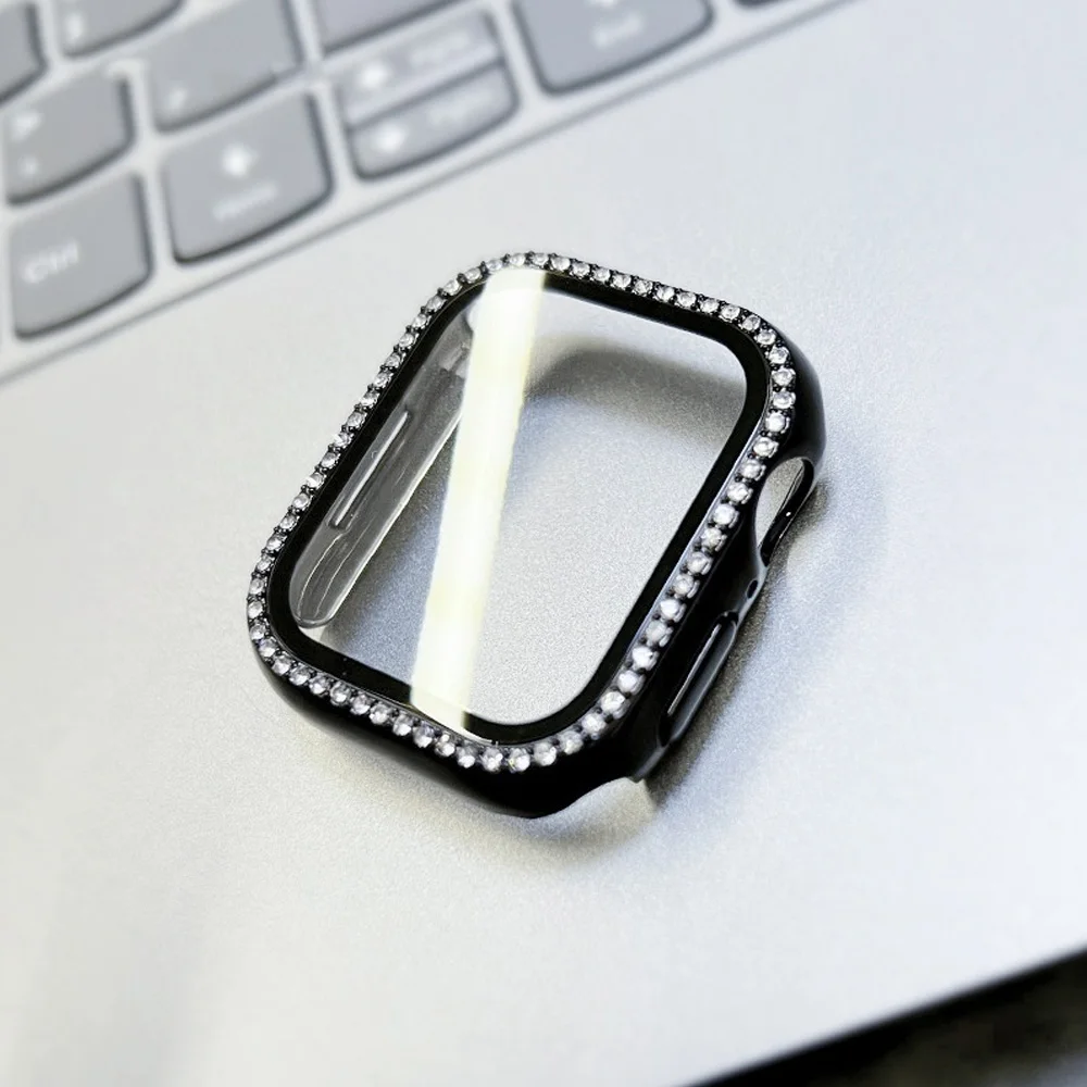 Luxe Bling Glass+Diamond Case with Screen Protector