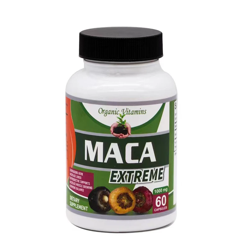 

Natural Male Maca Root Enhance Endurance Pills Supplement Stamina Booster Ginseng Powder Herbal Health Care