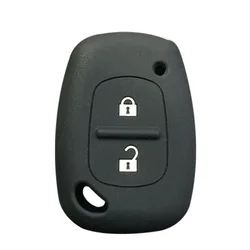 Enhanced Smart 2 - Button Car Key Case Cover (Black)