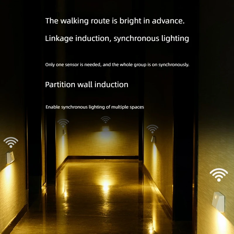 Smart Motion Sensor Wall Light – USB-C Rechargeable Security Light with Adjustable Brightness 4