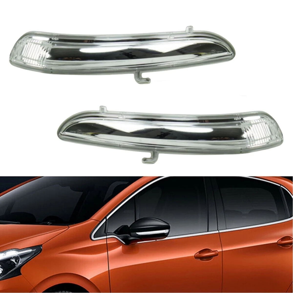 TONYSA Côté De Rétroviseur Latéral Boîtier Lumineux Du Signal De Virage 9814464680 Remplacement De La Peugeot 208 2012 2017 90716993