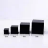 Natural Obsidian Square, Quartz Crystal Rough Polished Cube, Mineral Reiki Healing Stone, Degaussing Hexahedral Desk Decor 5