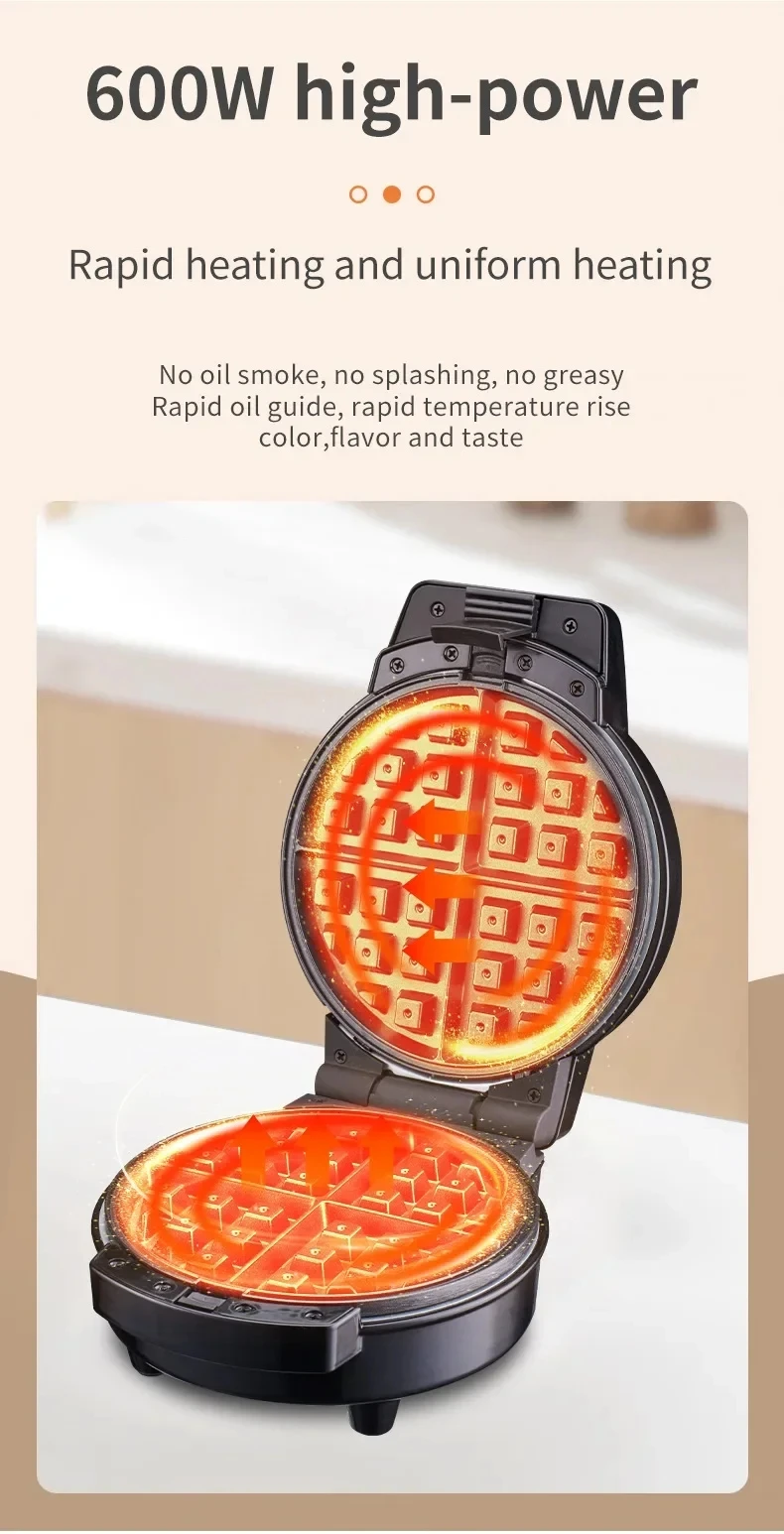 3in1 Exchangeable Waffle Sandwich Donut Maker Non-Stick Multi-Function Electric Breakfast Cake Baking Machine