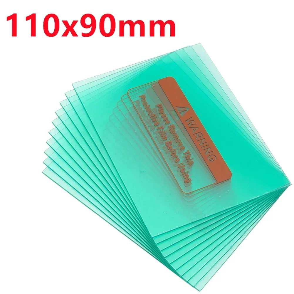 Welding shield cover 10pcs/lot Welding Shield Cover Green Clear Lens Protector Plate For Welding Screens Helmet Mask Replacement Accessories