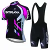 Strava Bike Jersey Set Summer Cycling T-Shirt Bib Shorts Set Triathlon Mountain Bike Clothes Quick-drying sweat wicking 5