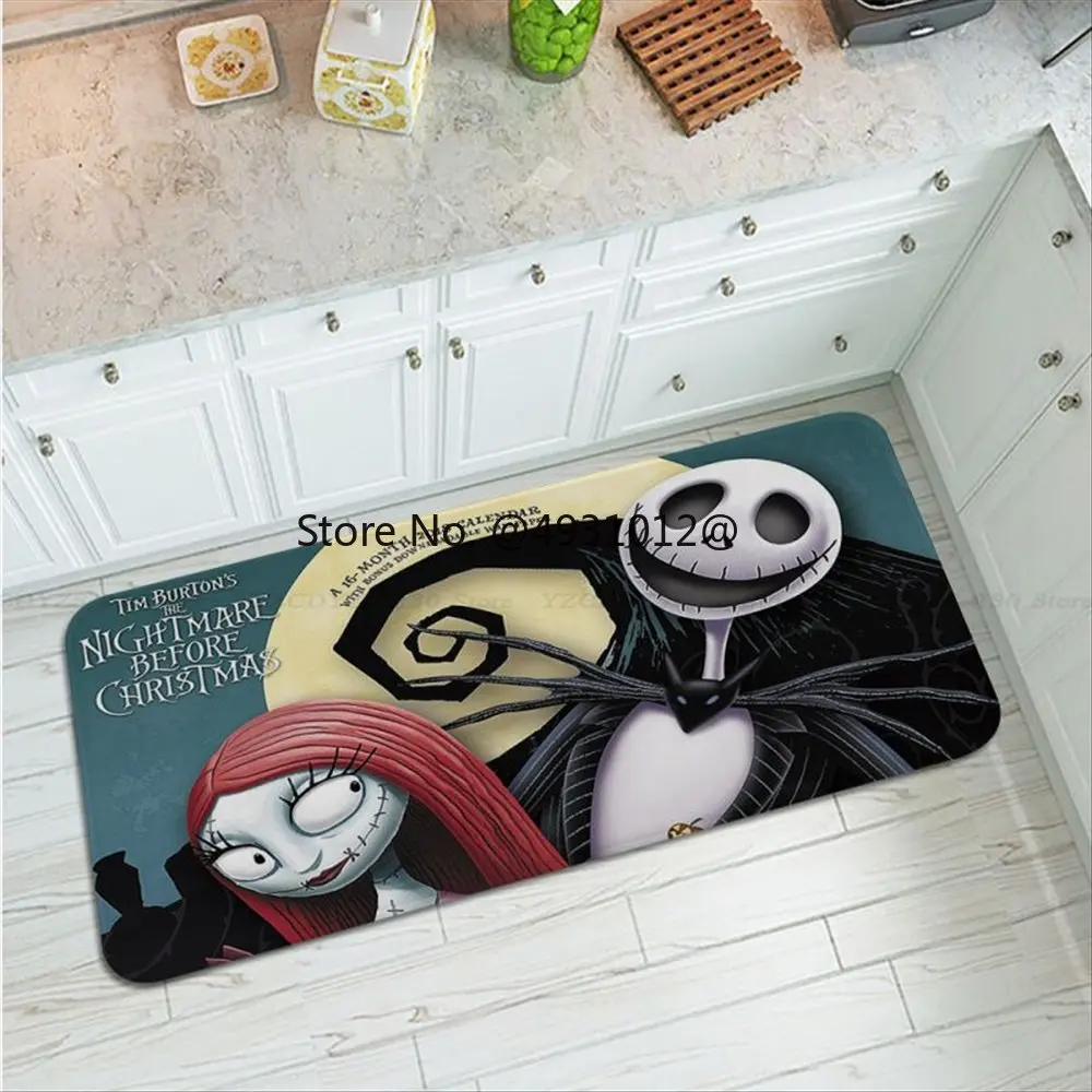 

2023 Disney The Nightmare Before Christma Floor Carpet INS Style Soft Bedroom Floor Laundry Room Mat Anti-skid Bedside Rug