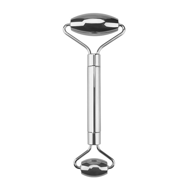Steel Scraper Facial Massage Gua Sha Tool Face Lift Anti-Aging Skin Tightening Cooling Metal Contour Reduce Puffiness