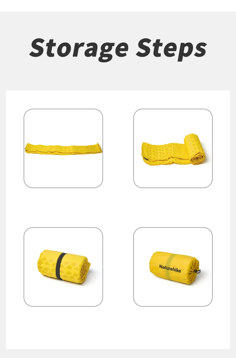 Naturehike R 3,5 selbstaufblasende Matratze, zusammenklappbar, aufblasbar, Schaumstoff-Isomatte, 20D-Nylon, TPU, Campingmatte, leicht, für Strand, Reisen – Detail 15