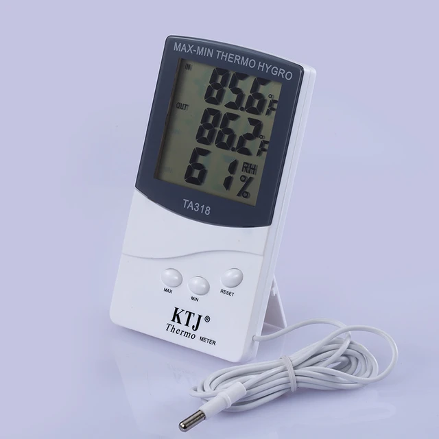 TA298 Indoor/Outdoor Thermometer Hygrometer Meter Humidity Digital LCD Home Indoor  Outdoor Hygrometer Thermometer - AliExpress
