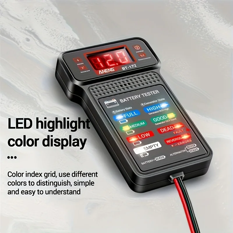 Smart Car Battery Tester, Suitable for Home Self-Checking Repair Shops,...