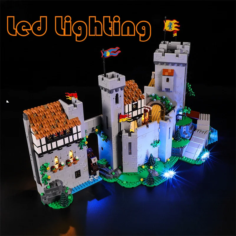 

Осветительный набор для 10305 года, средневековый замок Лев, эксперт по творению, не включает Строительные блоки (только светодиодный строительный комплект)