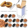 Kitchen Bar Tools Cocktail Smoker Kit 4 Types Smoked Wood Sustainable Flamethrower Party Reception Whiskey Beer Drink Smoker Set 5
