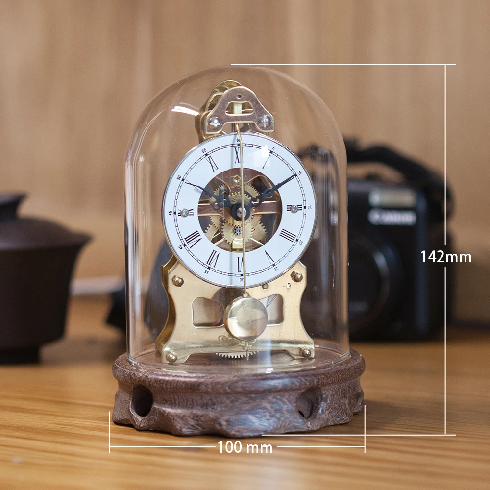 

Nordic Mechanical Antique Table Clock Metal Gear Gold Fine Copper Time Telling Seat Desk Clock Decorative Items for Home Wall 50