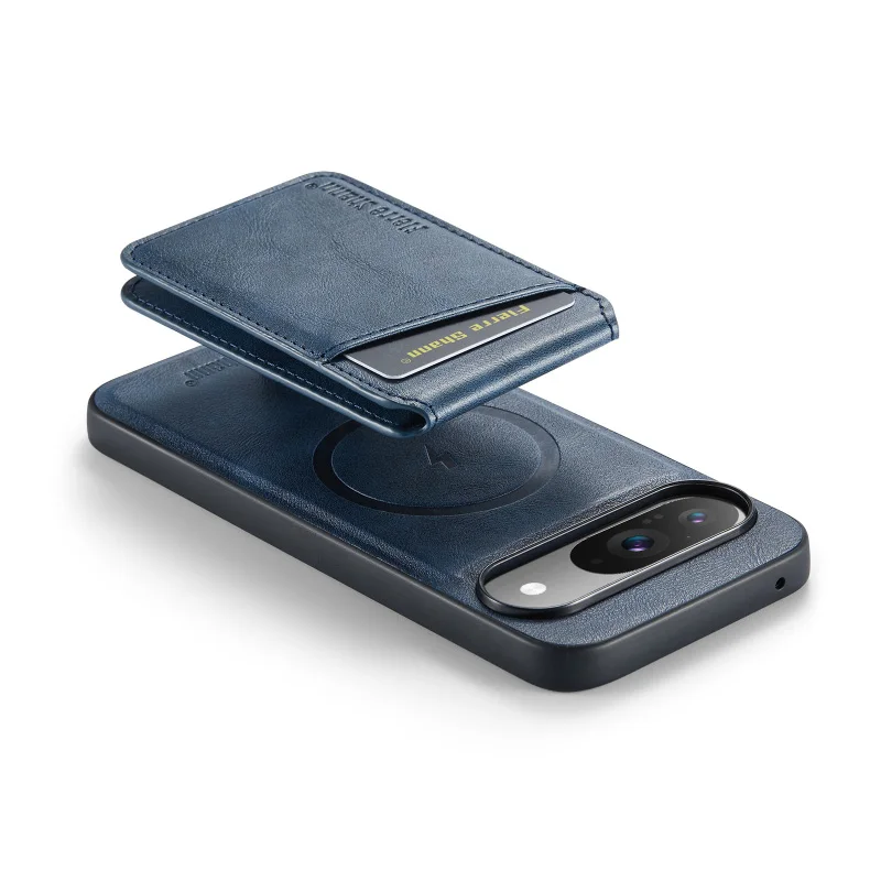 Magsafe Magnetic Leather Fold Wallet Phone Case with Card Slot Bracket