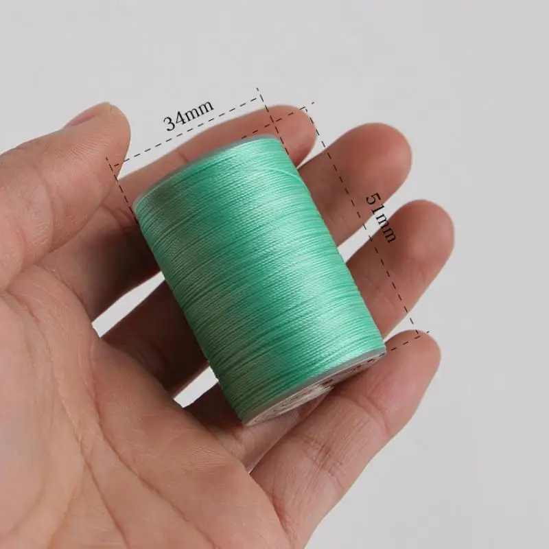 0.45mm 80m 왁스 실 가죽 공예용 땋은 팔찌 DIY 액세서리 폴리에스터 코드 재봉용 원형 왁스 실