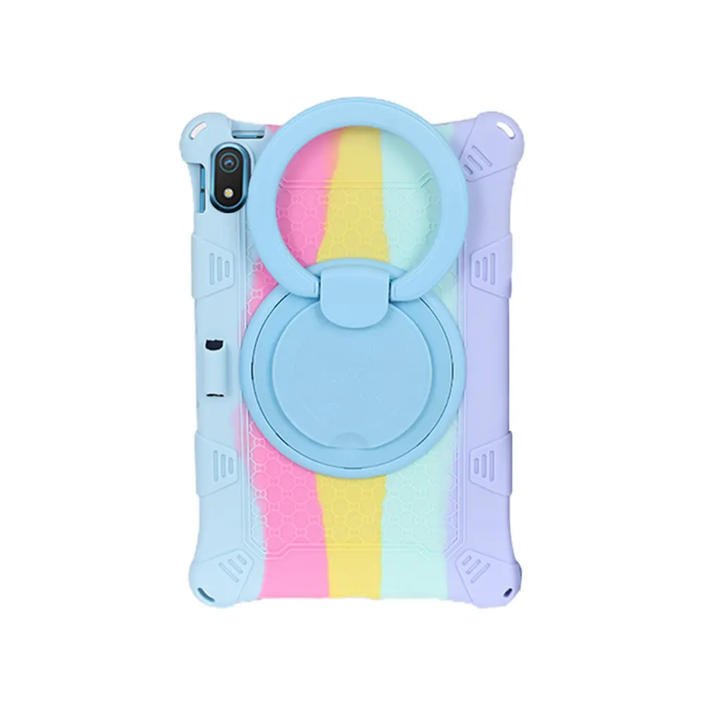 360° Rotating Soft Silicone Kids Safe Tablet Case with Full Body Protection and Stand