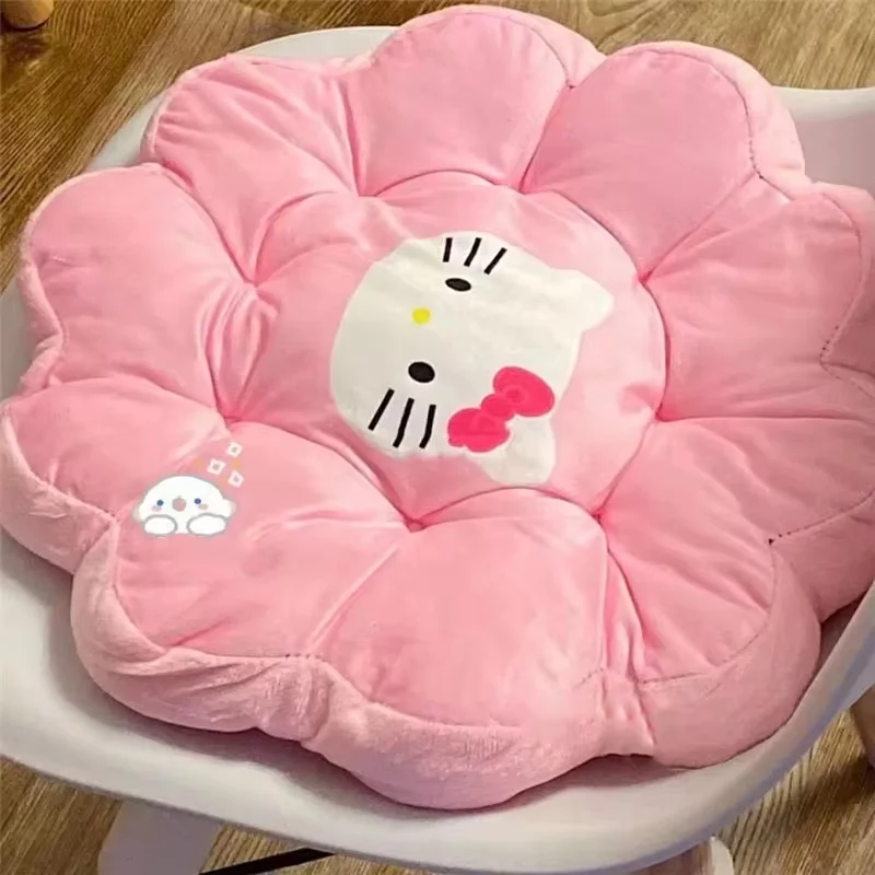 40cm Sanrio Hello Kitty Flower Cushion Office Chair Lumbar Back Cushions Sofa Throw Pillows Room Decor Pillow Buttocks Cushion 3