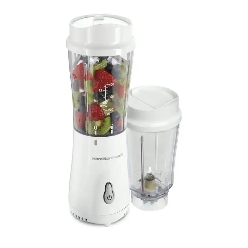 

Blender with 2 Travel Jars and 2 Lids, White 51102V Blender bottles Personal blender Blender portable smoothie Licuadoras para c