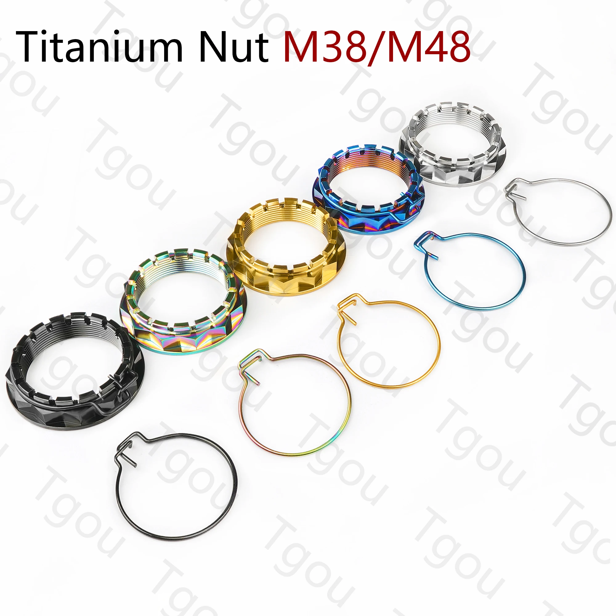 Tgou-titânio Roda Traseira Eixo Porcas para Ducati M38 M48