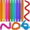 2/1x Mini Pop Tubes Sensory Toy For Adult Kids Stress Relieve Toys Kid Autism Anti Stress Plastic Bellows Children Squeeze Toy 1