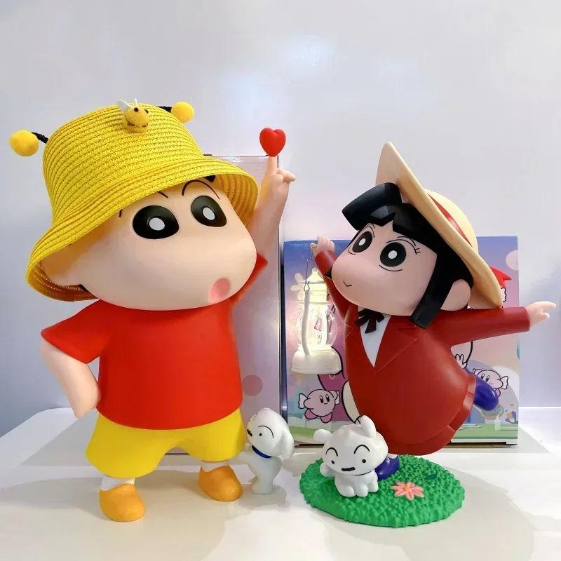 

Новинка 37 см брелок для любви Shin-chan ручная работа с фонариком Xiao Ai креативная модель милые модели украшения коллекционные подарки на день рождения