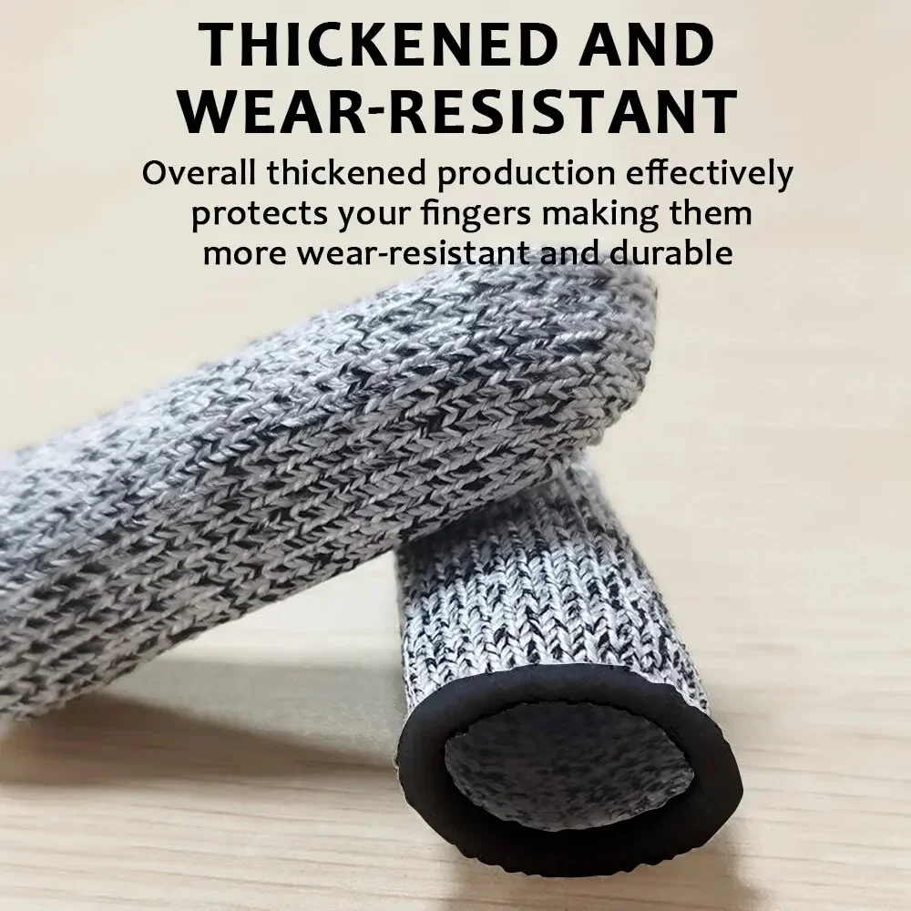 1/10Pcs AntiCut Finger Cover Finger Protector Sleeve Level 5 High-Strength Safety Flexible Resistant Fingertip Cots for Work DIY anti cut gloves disposable finger covers