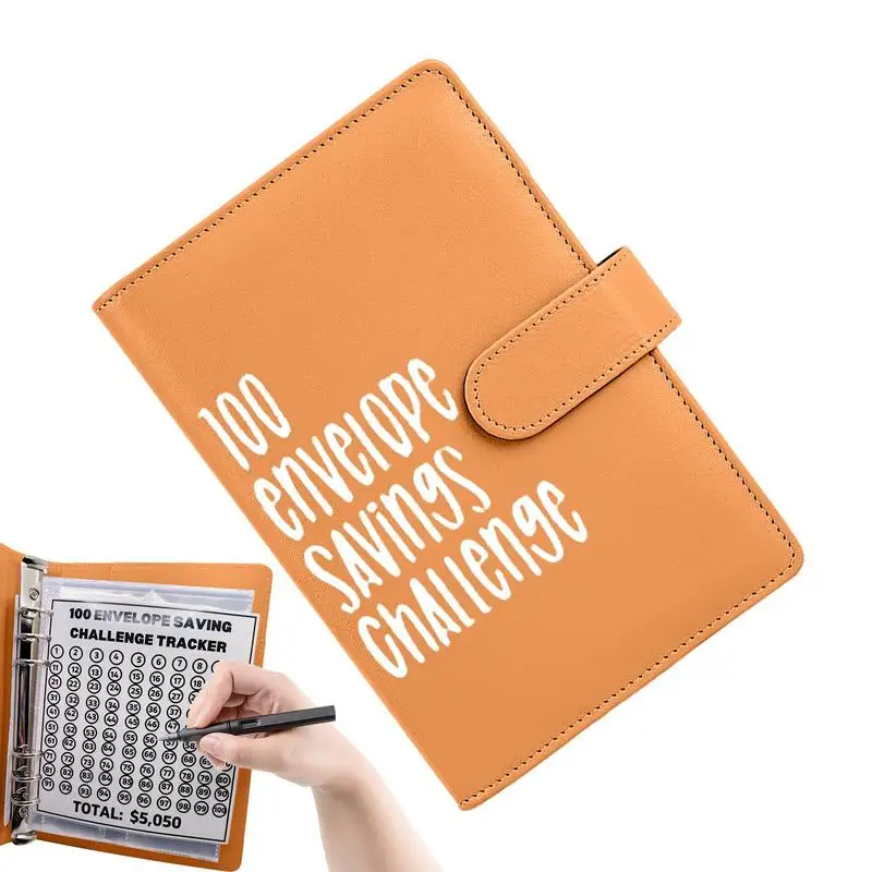 

100 Envelopes Money Saving Challenge Binder Savings Binder Budget with Cash Envelopes for Planning and Saving Binder